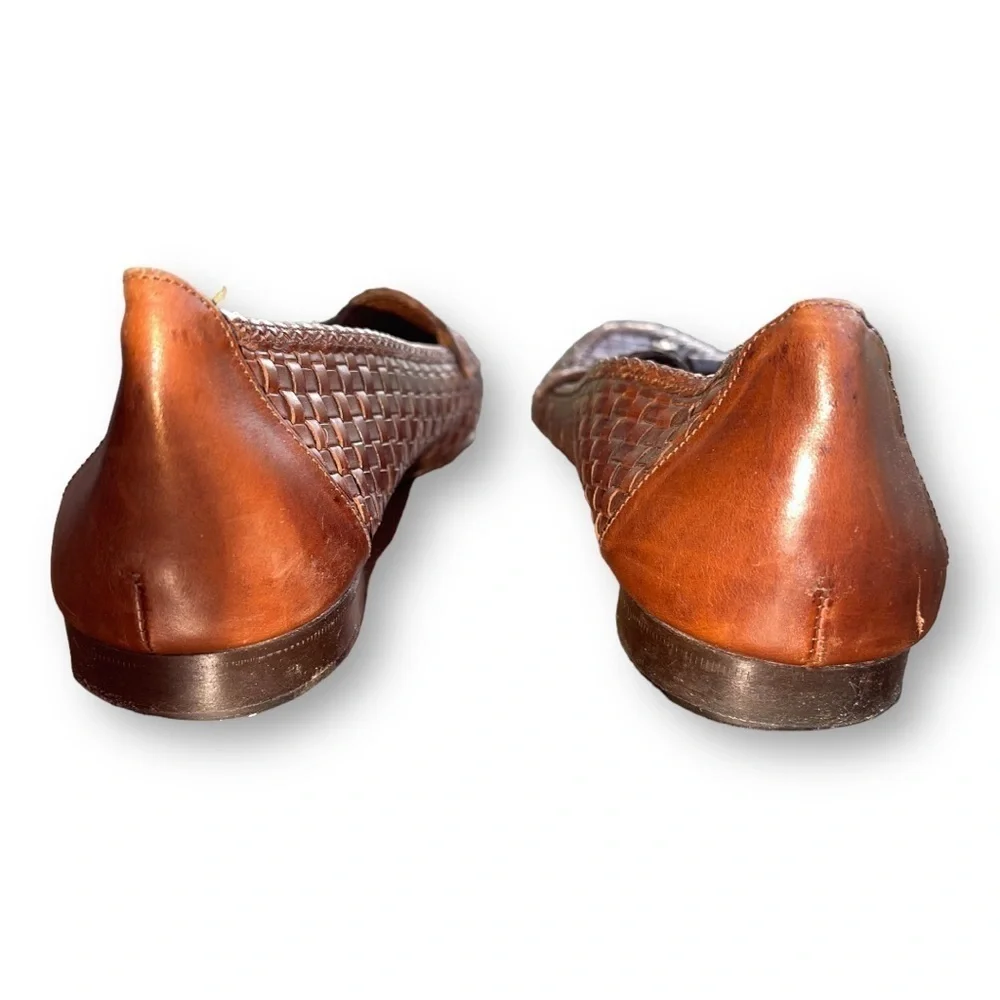 🧵 Bragano by Cole Haan Woven Leather Loafers‎ 👞 Tassel Slip-Ons | Size 10.5